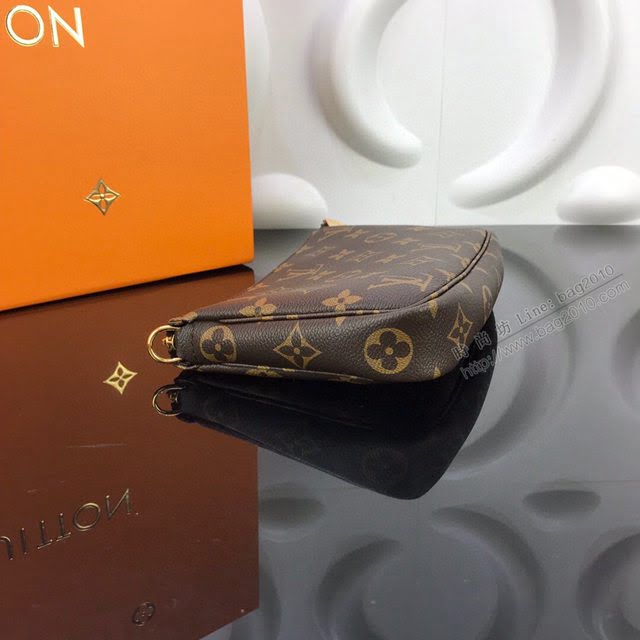 LV包包 M40712 lv麻將包 LV老花單肩斜跨女包  ydh3617